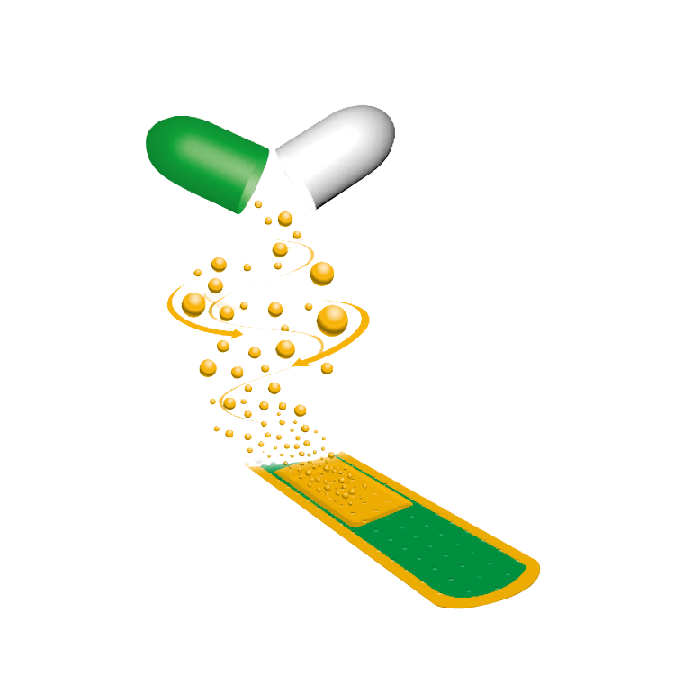 Verbesserter Pflaster-Effekt